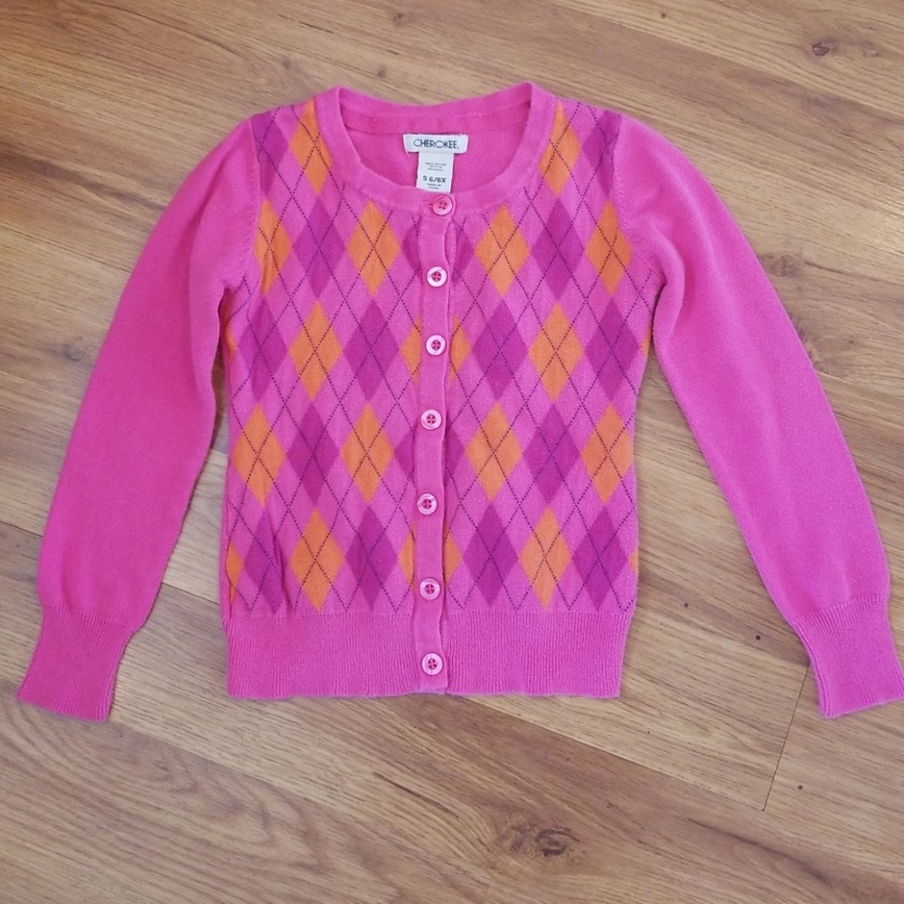 Argyle button down sweater